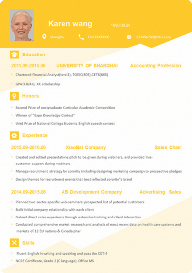 Resume Template Free