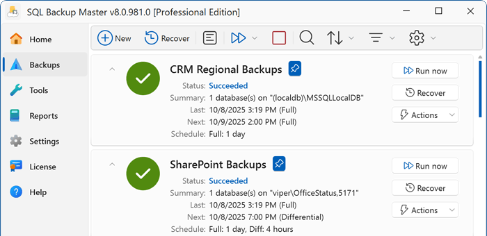 Sql Backup Master Main